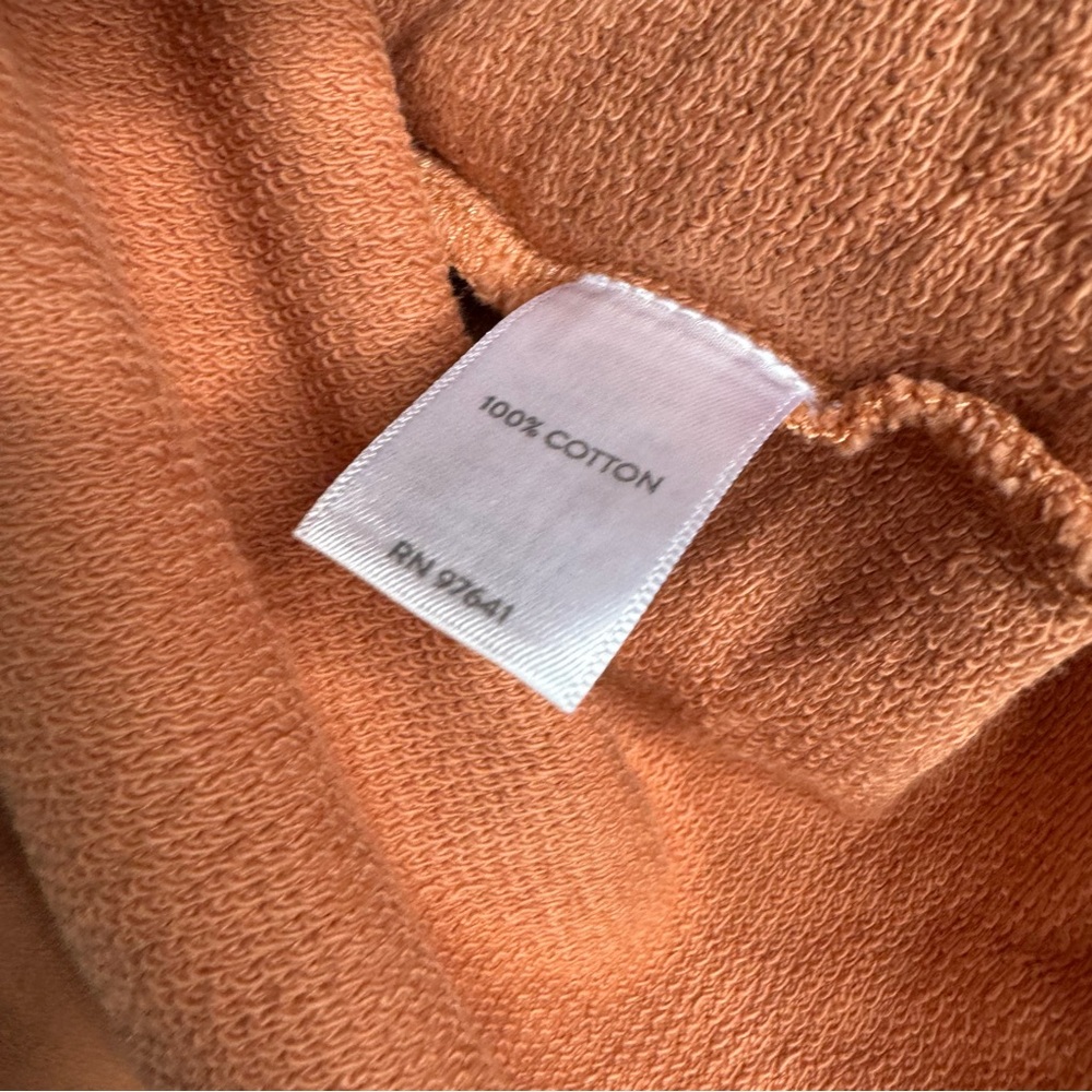 Pure Jill Cotton French Terry Long Balloon Puff Sleeve Tunic Sweater - Picture 6 of 8
